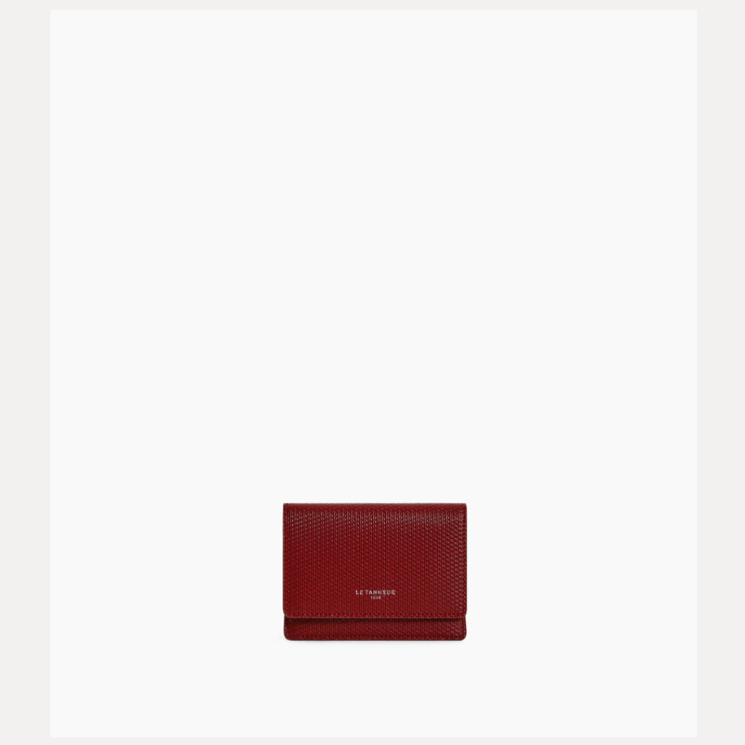 Porte carte Le Tanneur rouge révolution TEMI 3505 R 11