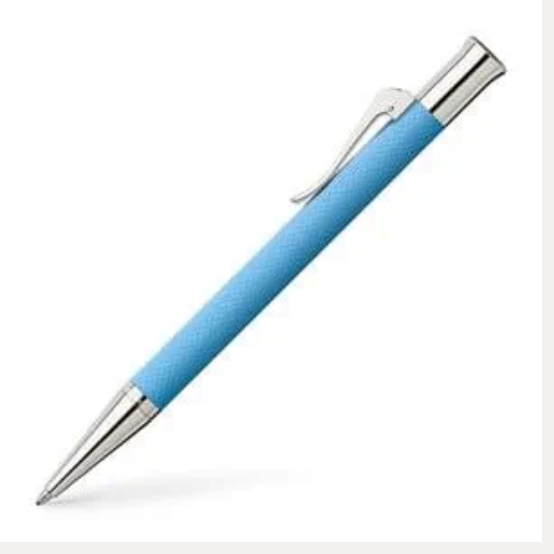 Faber-Castell 145265 – Stylo bille guilloché bleu