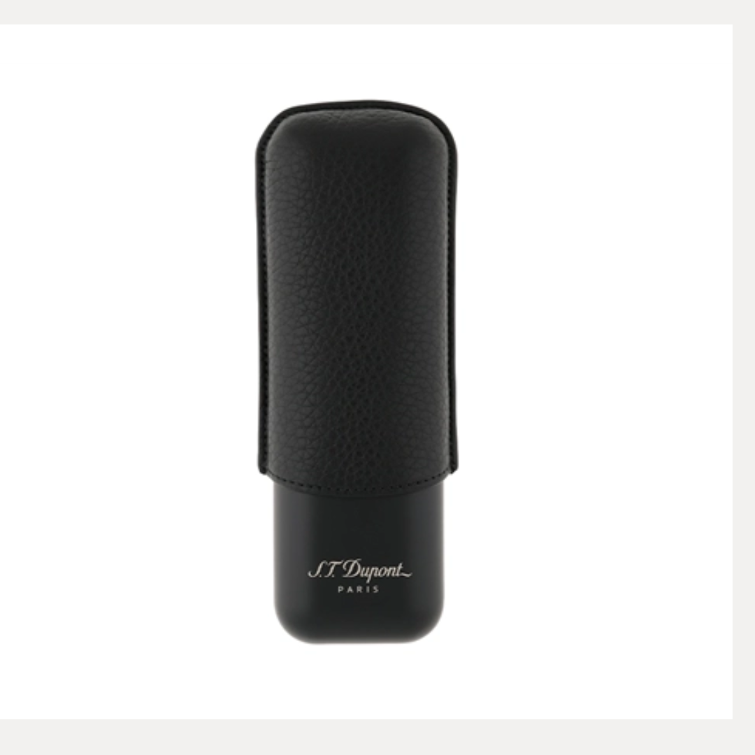 Etui à cigare S.T. Dupont 2places cuir noir 183240