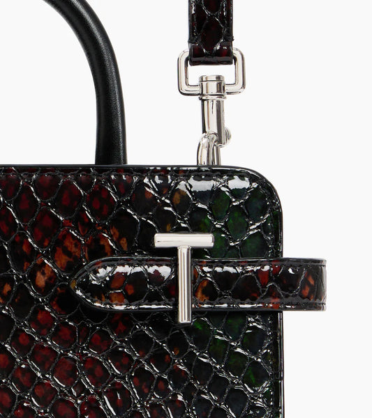 Le Tanneur- Petit sac à main Emilie effet python