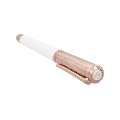 ST Dupont. Stylo plume Liberté blanc et or rose. 460398