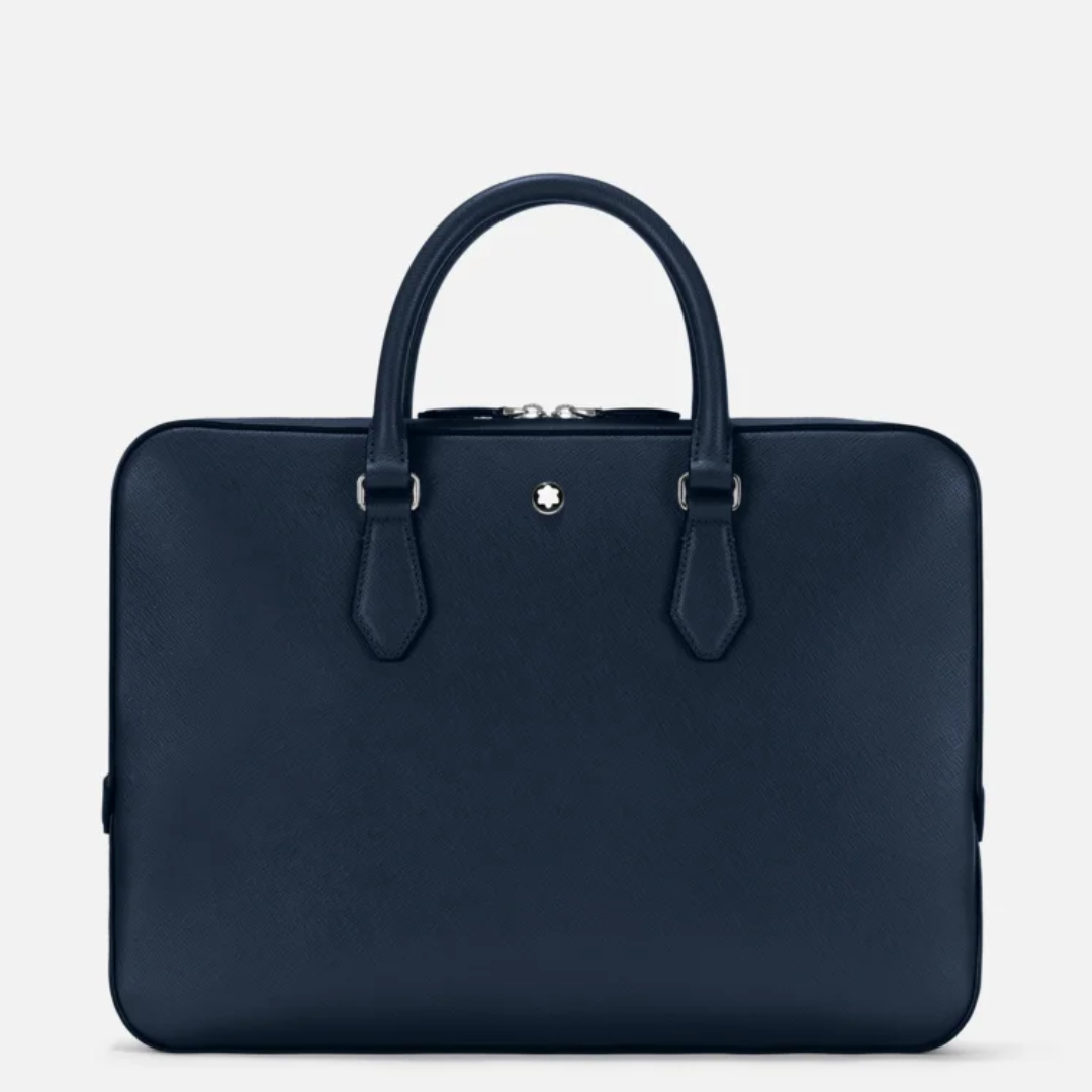 Porte-document Montblanc - Collection Sartorial - Cuir bleu 131175