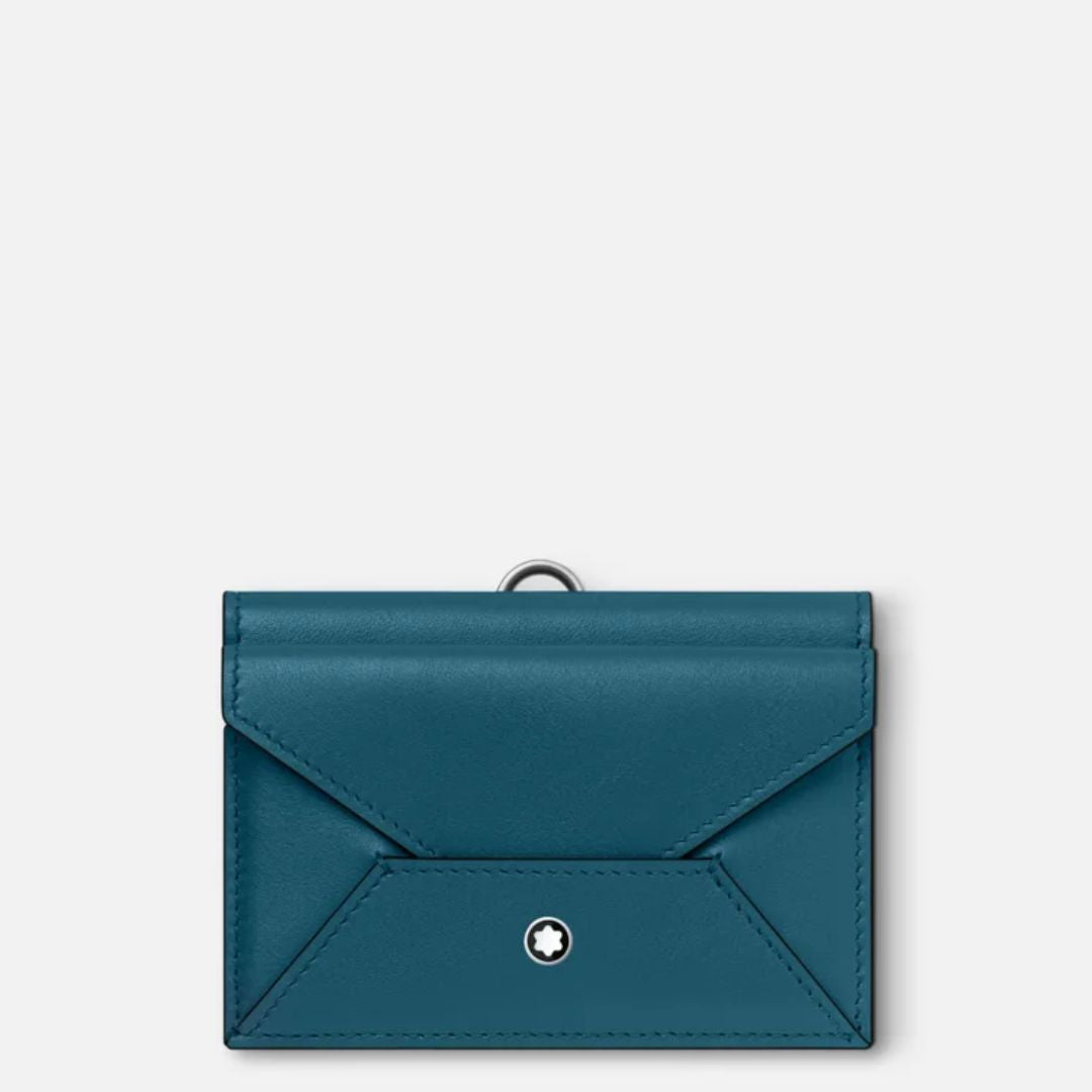 Montblanc - Porte cartes 4CC - Collection Sélection Soft bleu Montblanc