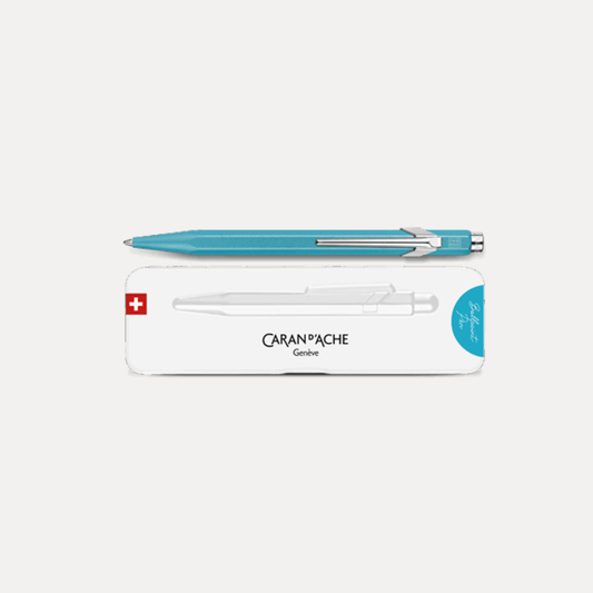 Stylo bille Cran d'Ache 849.681 colormat-x turquoise