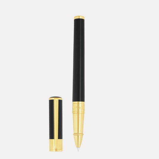 Rollerball ST Dupont D initial noir doré