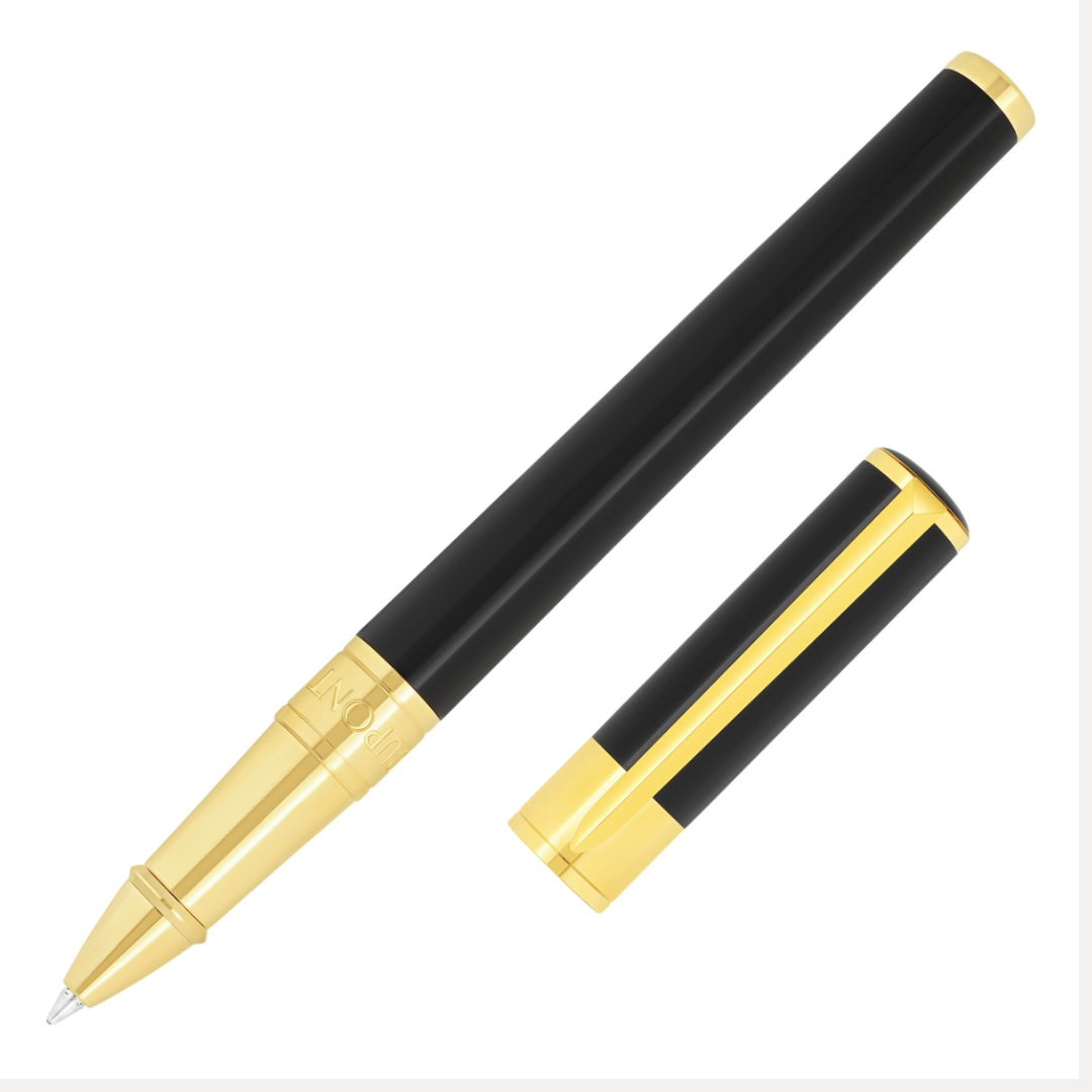 Rollerball ST Dupont D initial noir doré