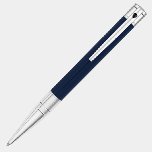 Stylo Bille ST Dupont - Collection D Initial - Bleu et Palladium