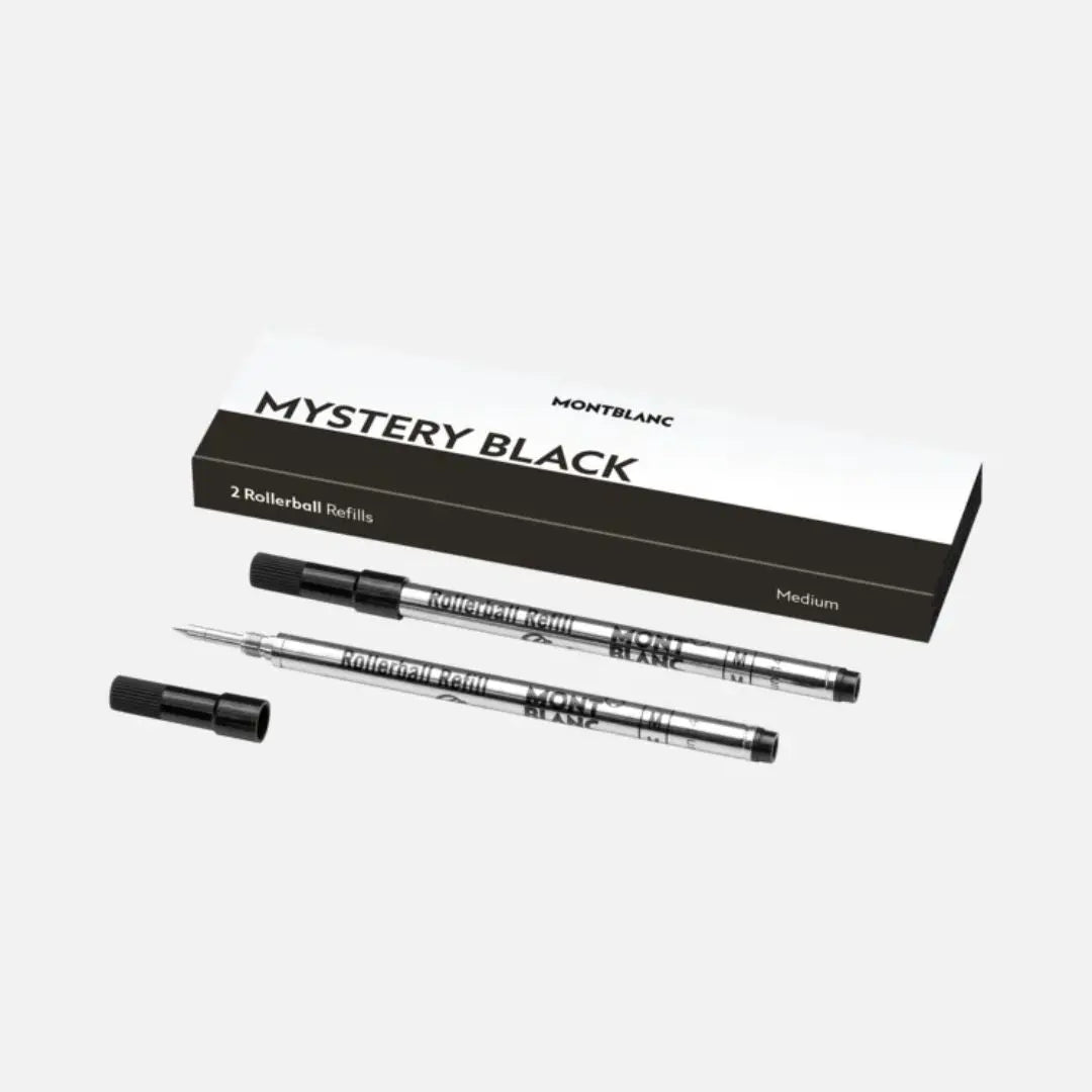 Recharges Montblanc pour Rollerball  (x2) - Medium - Mystery Black Montblanc