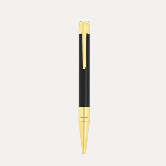 Stylo bille ST Dupont initial noir et doré