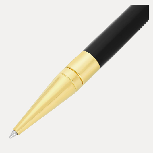 Stylo bille ST Dupont initial noir et doré