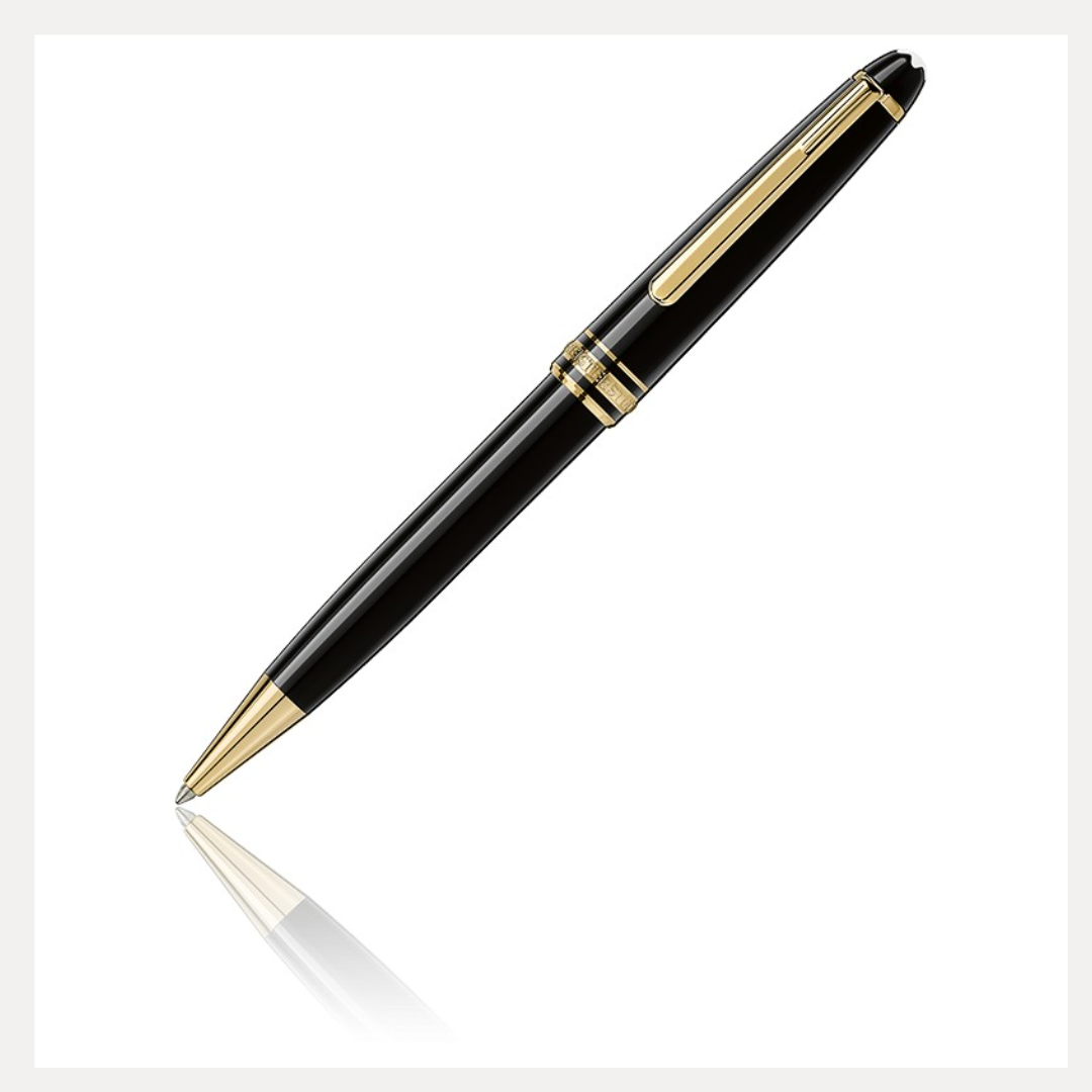 Montblanc. Stylo bille Montblanc Meisterstuck classique doré. 132453 ...
