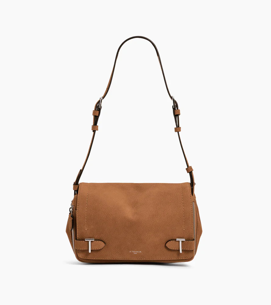 Le Tanneur besace petit modèle cuir nubuck.