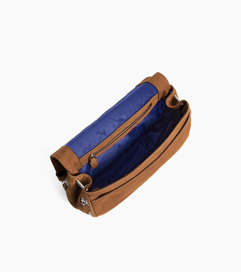 Le Tanneur besace petit modèle cuir nubuck.