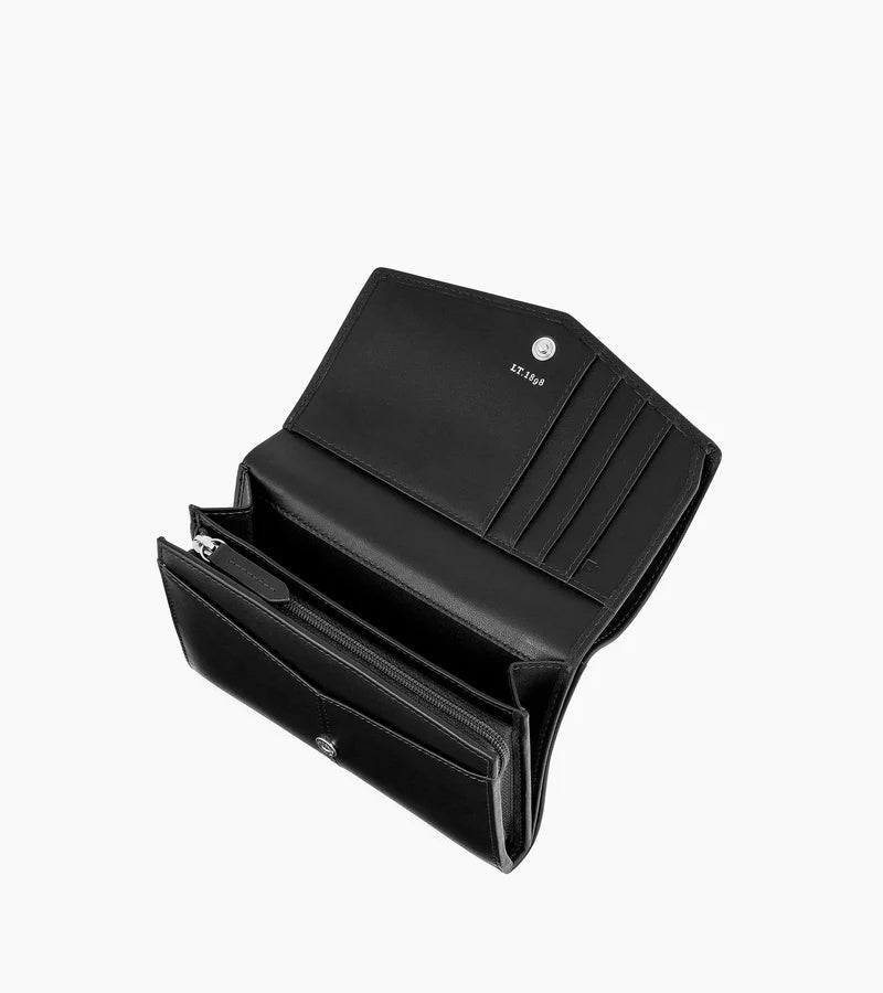 Le Tanneur. PORTEFEUILLE MOYEN MODELE CUIR LISSE