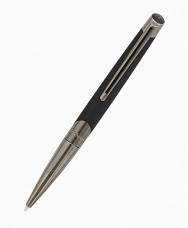 ST Dupont. Stylo bille Défi Gun métal et noir mat 405719