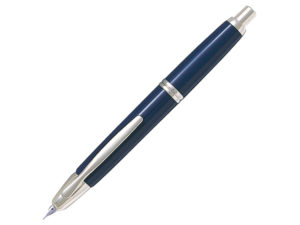 Capless Stylo Plume Bleu Marine attributs rhodiés – PILOT